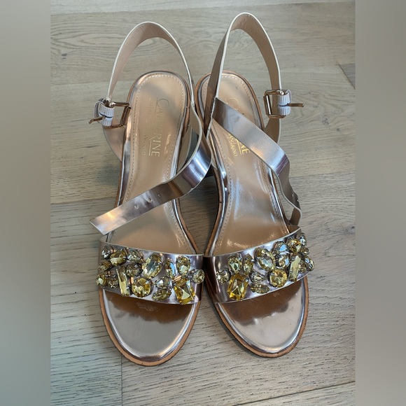 Catherine Malandrino Safiya Rose Gold Heels - Picture 2 of 5